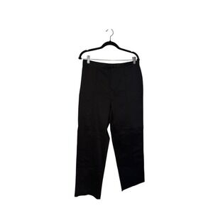 White‎ Stag Petite Black Zig Zag Pintuck Tunic Stretch Pants Size 12